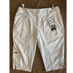 Jamie Sadock Airwear Knee Capri Golf Activewear Cropped Pants Womens 4 NEW NWT White Photo 0