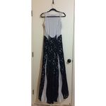 Issue New York Floral Backless Mesh Gown Size L Photo 5