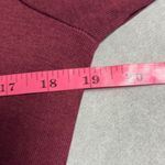 Brea Canyon XL Burgundy Mock Neck Keyhole Long Sleeve Banded Hem Top NWT Office Red Photo 10