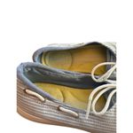 Keds Size 7 Blue White Striped Lace-Up Casual Canvas Womens Shoes Photo 7