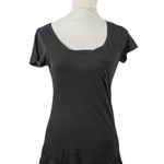 City Streets Vintage Y2K  Black Pocket Tee – Juniors M, Distressed Photo 0