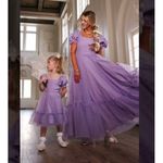 NWT Ivy City Co Wonderland Gown in Purple Flocked Heart Print Maxi Dress M Size M Photo 7