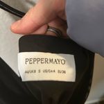 Peppermayo  Y2K Black Draped Cowl Neck Racerback Night Out Top Size 4 Photo 1