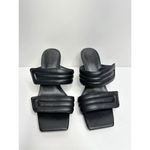 Abound  Shoes Womens Size 6 Qarly Heeled Black Square Toe Slip On Sandals‎ Photo 1