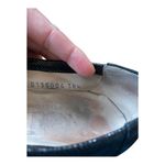 AGL Black Wedges Patent Leather Cap Toe Round Shimmery Suede Shoes EU 38.5 US 8 Photo 4