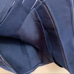 Ann Taylor Factory Navy Diagonal Ribbed White Stitching Pencil Skirt Photo 4