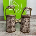 Sam Edelman New  KIA BLOCK HEEL SANDAL Shoes 6 Roccia Mamba Snake Photo 4