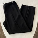 Eileen Fisher 100% Silk Black Front Zip Flowy Minimalist Pants Size L $245 Photo 2