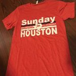 Women’s red Houston Texans football red t shirt Photo 0