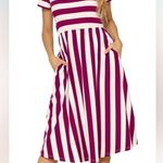 Nordstrom  Red and White Striped Swing Dress Size Small. Photo 7