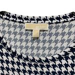 Michael Kors  Shift Medium Dress Check Houndstooth Print Jersey Knit Black White Photo 4