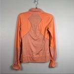 Zella  Womens 1/4 Zip Athletic Pullover‎ Orange Sz S Photo 5