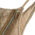 Gypsy  Queen Dress Boho Lace Crochet Fringe Cream S/M Photo 3