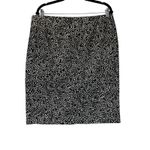 Liz Claiborne  Black White Speckled Print Pencil Skirt Classic Professional Sz 14 Photo 4