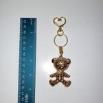 Colorful Teddy Bear Keychain/Bag Charm New Without Tags Gold Photo 2