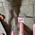 Duluth Trading Co Green Denim Shirt Dress Womens XS Casual Gorpcore Coverall Photo 2