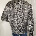 ZARA  Women's Snake Print Animal Blouse Long Sleeve Shirt Medium Size.  #249 Photo 8