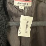 Andrée ANDREE by Unit | NWT Black Cropped Teddy Bear Jacket | Small Photo 5