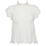 Ulla Johnson silk darla top in Blanc Photo 3