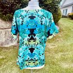 Vince Camuto  Colorful Blouse Desert Horizons Malibu Blue Photo 11