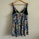 Skirted‎ Swimsuit Printed One Piece Size 16 Black Photo 4