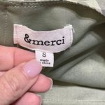 &merci &Merci Tiered Tunic Dress Green Gingham Ruffle V-Neck Size S Small Photo 3