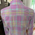 Aeropostale Signature Eighty-Seven Women’s Medium Plaid Button Down Shirt Purple Photo 6