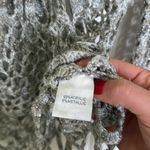 Tempo Paris Y2k vintage asymmetrical crochet metallic bell sleeve blouse Photo 6