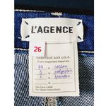 L'Agence El Matador French Slim Fit Fremont Gold Glitter Coated Jean Size 26 NEW Photo 4