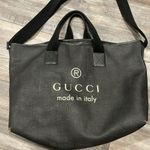 Gucci  Coated Canvas Large Trademark Logo Travel Tote Photo 1