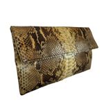 Genuine Python Snake Foldover Squeeze Photo 7
