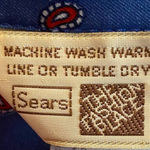 Vintage 70s Shirtdress Sears The Fashion Place Button Down Dress Paisley Blue 10 Photo 6