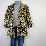Vintage 60s 70s Glenbrooke Mod Velvet Faux Fur Leopard Ocelot Belted Jacket Coat Multiple Size M Photo 7
