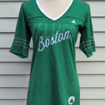 Adidas NWT Boston Celtics Shirt | Women's V-Neck Celtics Top Photo 0
