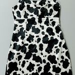 Black White Cow Print Satin Babydoll Mini Dress Size XS 🤍🐄🖤 Photo 1