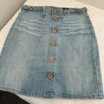 AG Adriano Goldschmied  womens Lula braided light wash denim pencil skirt Photo 3