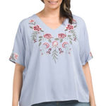 Forgotten Grace  Floral Embroidered Top Photo 0
