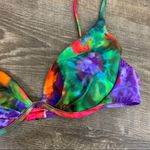 De La Mar Y2K Tie Dye Side Tie Bikini Purple Photo 5