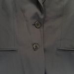 Theory  Navy Women's Blazer Size 4 Classic Wool Blend 2 Button Single Breasted Photo 3