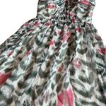 Erin Fetherston Strapless Blue Pink Mini Dress Sweetheart Neckline Size 6 Womens Photo 4