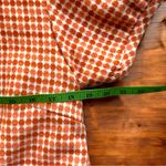 HARVEYS BOUTIQUE Orange Houndstooth Short Sleeve Belted Jacket Photo 5