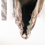 ZARA  Marble Print Bustier Long Sleeve Mini Dress in Green Multi Photo 5