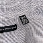 Saks 5th Avenue Saks Fifth Avenue Short Sleeve Button Down Shirt size medium linen fabric Photo 4