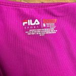 FILA  Sport Women's Athletic Tank Top Pink Chevron Racerback Layered Size M Photo 1