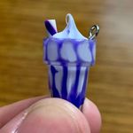 Purple Milkshake Charm Pendant Photo 1