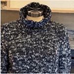 Eileen Fisher  Black and White Turtleneck Sweater Photo 5