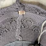 Handmade  Light Lavender Purple Knit Sunhat w/ Flower Photo 3