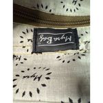 Myra Bag Unisex Brown Embossed Leather & Cowhide Backpack Medium Photo 5