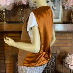 Falls Creek VINTAGE  SUEDE AND SATIN SNAP BUTTON VEST (L) Photo 5