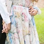 H&M Floral Pastel Midi Dress Photo 0